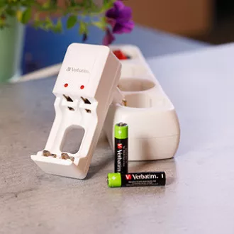 Újratölthető akkumulátor, AAA (HR03), 1,2 V, 950 mAh, Verbatim, buborékcsomagolás, 4 darabos csomagolásban