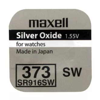 Óraelem, 373, gombelem, 373, SR916SW, 1,55V, Maxell, buborékcsomagolás, 1 db, 1 db Óraelem, 373, gombelem, 373, SR916SW, 1,55V, Maxell, buborékcsomagolás, 1 db, 1 db