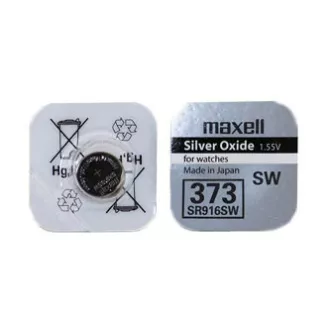 Óraelem, 373, gombelem, 373, SR916SW, 1,55V, Maxell, buborékcsomagolás, 1 db, 1 db Óraelem, 373, gombelem, 373, SR916SW, 1,55V, Maxell, buborékcsomagolás, 1 db, 1 db