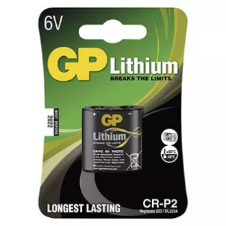 GP eldobható lítium akkumulátor CR-P2, 1 db-os kiszerelésben