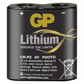 GP eldobható lítium akkumulátor CR-P2, 1 db-os kiszerelésben