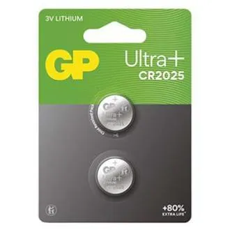 GP eldobható lítium akkumulátor CR2025, 2 darabos csomagban