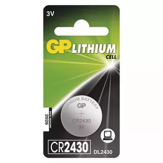GP eldobható lítium akkumulátor CR2430, 1 db-os kiszerelésben