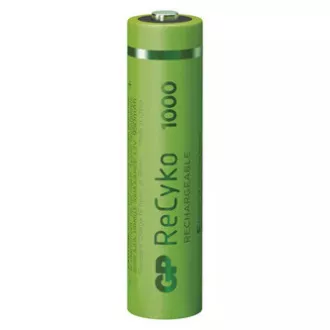 Újratölthető akkumulátor, AAA (HR03), 1,2 V, 950 mAh, GP, papírdoboz, 4 db, ReCyko