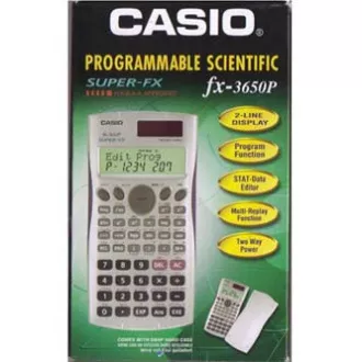 Casio számológép FX 3650 P, fehér, programozható, 12 számjegyű Casio számológép FX 3650 P, fehér, programozható, 12 számjegyű