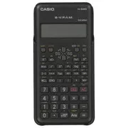 Casio számológép FX 82 MS 2E, fekete, iskolai számológép kétsoros kijelzővel