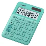 Casio számológép MS 20 UC GN, türkizkék, tizenkét számjegyű, kettős tápegység, ELADÓ