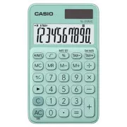 Casio számológép SL 310 UC GN, türkizkék, tíz számjegy, kettős tápegység