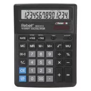 Rebell számológép RE-BDC514 BX, fekete, asztali, tizennégy számjegyű