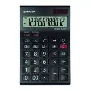 Sharp számológép EL-125TWH, fekete-fehér, asztali, 12 számjegyű