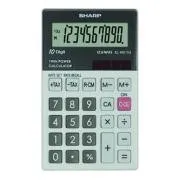 Sharp számológép EL-W211GGY, szürke, zsebszámológép, tíz számjegyű