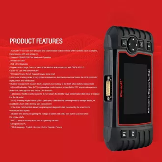 Diagnosztika iCarsoft FR V2.0 a Peugeot / Citroen / Renault / Dacia számára