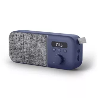 Energy Sistem Fabric Box Radio Navy, divatos hordozható rádió PLL tunerrel