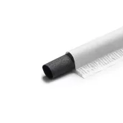 EURO STRAWS - Természetes ásványi szívószál Basic 6x230mm, szénfekete, 200db, egyenként csomagolva