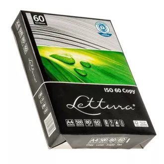 Lettura 60 Copy irodai papír A4/80g - újrahasznosított fehér, 500 lap Lettura 60 Copy irodai papír A4/80g - újrahasznosított fehér, 500 lap