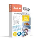 PEACH lamináló fólia tasakos kulcskártya (64x99mm), 125mic, 100db