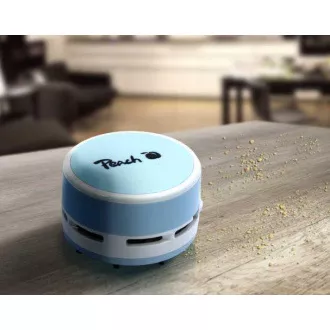 PEACH PA105 - mini asztali porszívó, AA, kék