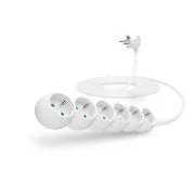 CONNECT IT hosszabbító kábel 230 V, 6 aljzat, 5 m, kapcsoló nélkül (fekete)