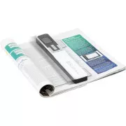 IRIScan Book 5 fehér szkenner, A4, hordozható, színes, 1200 dpi , akkumulátorral, USB, micro SD, 1,5