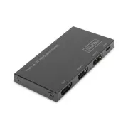 Digitus Ultra Thin HDMI elosztó, 1x2, 4K/60Hz HDR, HDCP 2.2, 18 Gbps, Micro USB tápellátás