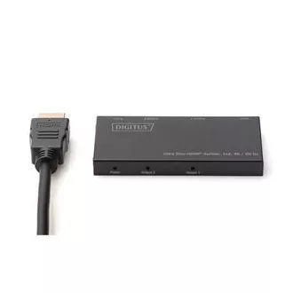 Digitus Ultra Thin HDMI elosztó, 1x2, 4K/60Hz HDR, HDCP 2.2, 18 Gbps, Micro USB tápellátás