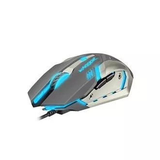 Fury Gaming Mouse Warrior, játék, 3200DPI, USB, optikai, vezetékes, RGB, 6 gomb, kábel hossza 1,5m, fekete