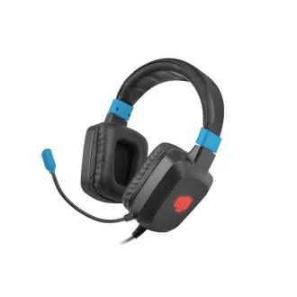 Fury Raptor játék headset mikrofonnal, vezetékes, RGB, USB, 3.5mm-es jack csatlakozó, kábel hossza 2m, fekete