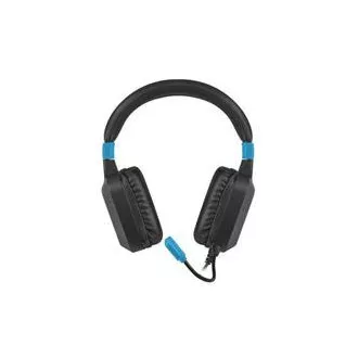 Fury Raptor játék headset mikrofonnal, vezetékes, RGB, USB, 3.5mm-es jack csatlakozó, kábel hossza 2m, fekete