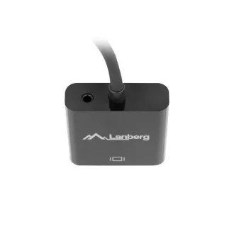 LANBERG HDMI (M) - VGA (F) adapter   Minijack 3,5 mm-es (F) kábel 20cm