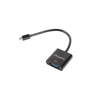 LANBERG HDMI (M) - VGA (F) adapter   Minijack 3,5 mm-es (F) kábel 20cm