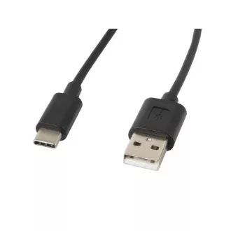 LANBERG USB-C (M) - USB-A (M) 2.0 kábel 1,8m, fekete