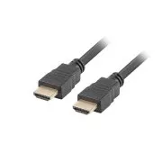 LANBERG High Speed HDMI 1.4   Ethernet kábel, 4K@30Hz, CCS, M/M, hossza 1m, fekete, aranyozott csatlakozókkal