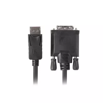 LANBERG DisplayPort 1.2 - DVI-D csatlakozókábel (24 1), M/M, hossza 1,8 m, dual link, fekete LANBERG DisplayPort 1.2 - DVI-D csatlakozókábel (24 1), M/M, hossza 1,8 m, dual link, fekete