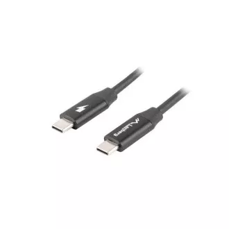 LANBERG USB-C M/M 2.0 kábel 1,8 m, fekete, gyorstöltés 4.0 LANBERG USB-C M/M 2.0 kábel 1,8 m, fekete, gyorstöltés 4.0