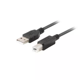 LANBERG USB-A (M) - USB-B (M) 2.0 kábel 1m, fekete