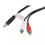 LANBERG Minijack 3,5mm (M) 3 PIN 3 PIN - 2x RCA (CINCH) (M) kábel 1,5m