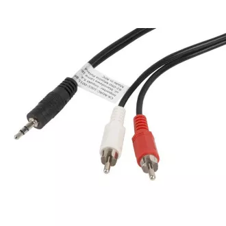 LANBERG Minijack 3,5mm (M) 3 PIN 3 PIN - 2x RCA (CINCH) (M) kábel 1,5m