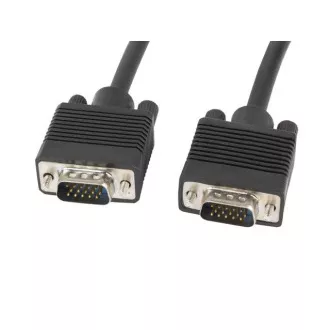 LANBERG VGA M/M kábel 5m, dupla árnyékolás, fekete
