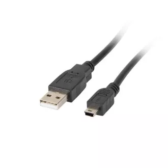 LANBERG USB MINI (M) - USB-A (M) 2.0 kábel 0,3m, fekete (CANON)