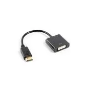 LANBERG DisplayPort (M) 1.2 - DVI-I (F) adapter (24 5), kettős kapcsolatú