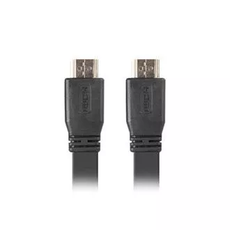 LANBERG HDMI M/M 2.0 lapos kábel 1,8m 4K, fekete