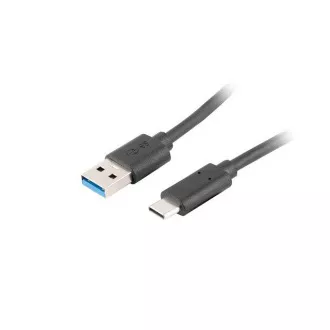 LANBERG USB-C (M) - USB-A (M) 3.1 kábel 1,8m, fekete