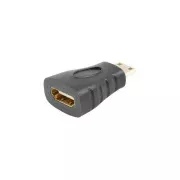 LANBERG HDMI (F) HDMI MINI (M) adapterre, fekete színű