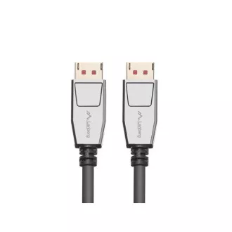 LANBERG DisplayPort 1.4 M/M csatlakozókábel, 8K@60Hz, 5K@120Hz, hossza 1,8 m, fekete, reteszeléssel, aranyozott csatlakozókkal LANBERG DisplayPort 1.4 M/M csatlakozókábel, 8K@60Hz, 5K@120Hz, hossza 1,8 m, fekete, reteszeléssel, aranyozott csatlakozókkal