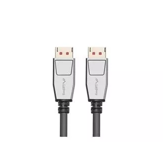 LANBERG DisplayPort 1.4 M/M csatlakozókábel, 8K@60Hz, 5K@120Hz, hossza 1,8 m, fekete, reteszeléssel, aranyozott csatlakozókkal LANBERG DisplayPort 1.4 M/M csatlakozókábel, 8K@60Hz, 5K@120Hz, hossza 1,8 m, fekete, reteszeléssel, aranyozott csatlakozókkal