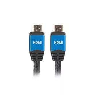 LANBERG HDMI M/M 2.0 kábel 3m, CU, fekete, Premium