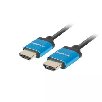 LANBERG HDMI M/M 2.0 kábel 1.8m 4K fekete, vékony, 4K fekete LANBERG HDMI M/M 2.0 kábel 1.8m 4K fekete, vékony, 4K fekete