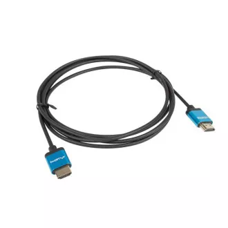 LANBERG HDMI M/M 2.0 kábel 1.8m 4K fekete, vékony, 4K fekete LANBERG HDMI M/M 2.0 kábel 1.8m 4K fekete, vékony, 4K fekete