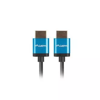 LANBERG HDMI M/M 2.0 kábel 1.8m 4K fekete, vékony, 4K fekete LANBERG HDMI M/M 2.0 kábel 1.8m 4K fekete, vékony, 4K fekete