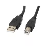 LANBERG USB - A (M) - USB - B (M) 2.0, kábel 0,5m, fekete